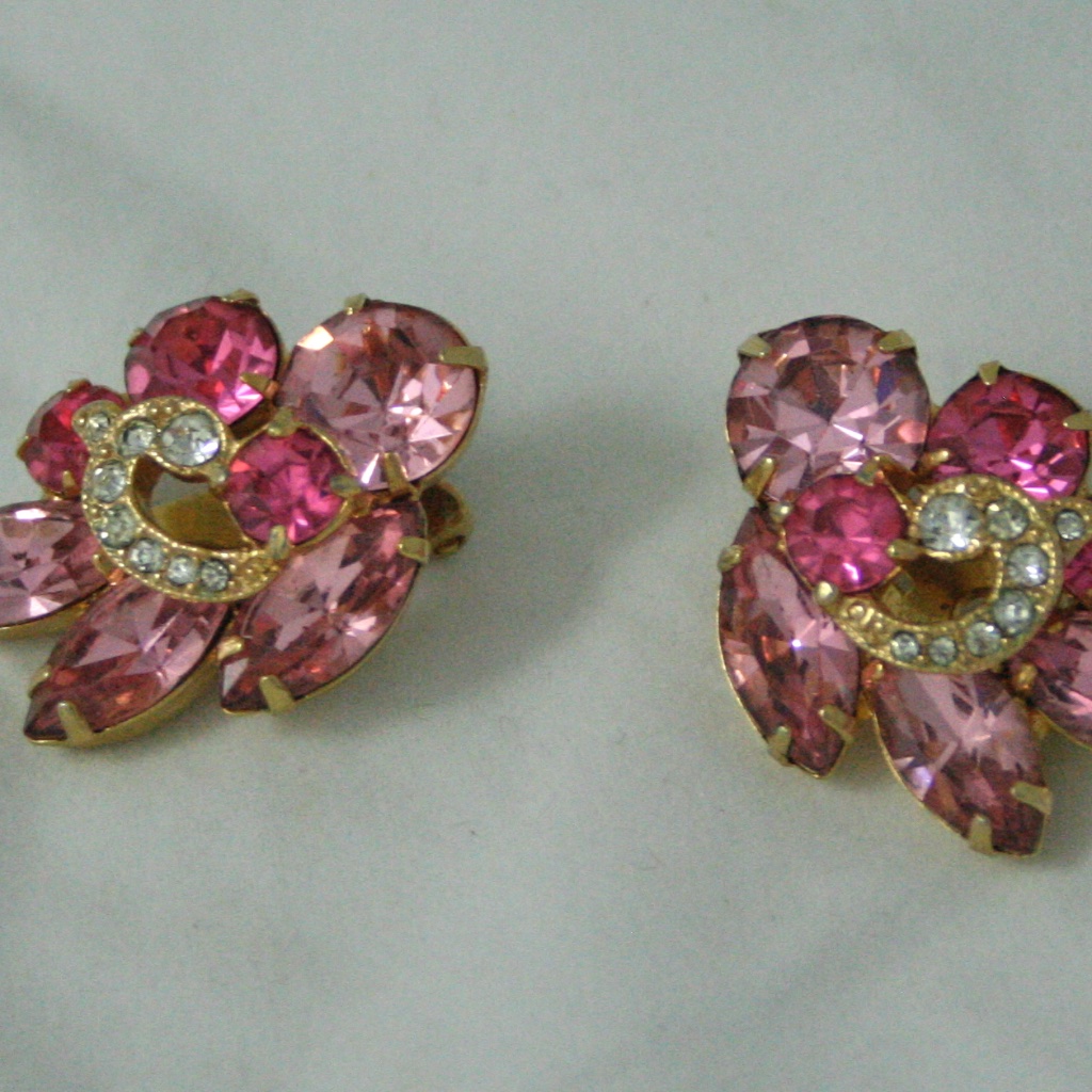 Eisenberg Ice Vintage Rhinestone Earrings 79$